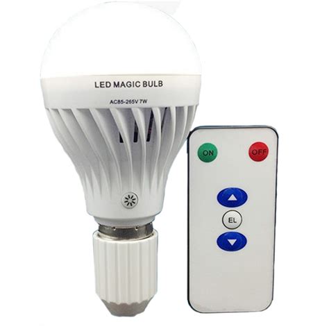 Wireless rechargeable magic light bulb